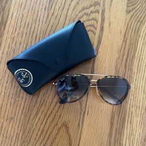 Ray-Ban Aviator Sunglasses - Tortoise/Gold with Gradient Lenses